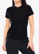 Smartwool W'S Perfect Crew Short Sleeve Tee, 001 | black, M
