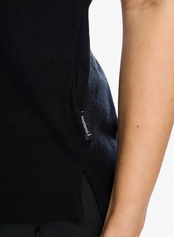 Smartwool W'S Perfect Crew Short Sleeve Tee, 001 | black, M
