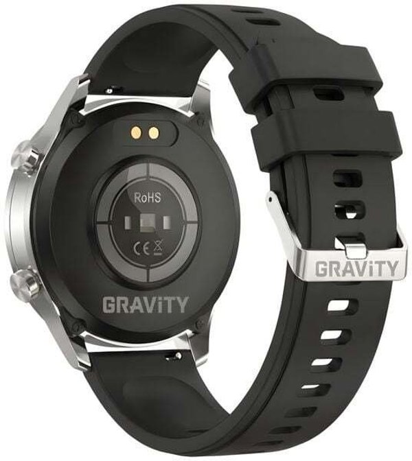 Smartwatch Gravity Srebrny 2 Paski GT10-8