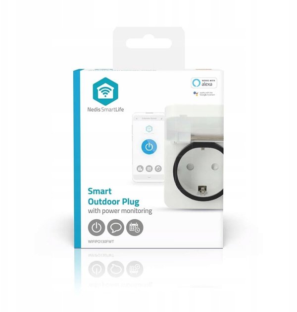 SmartLife Smart Plug | IP44 | Effektmåler | 3680 W | EU stik