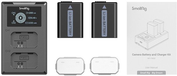 SmallRig 3818 NP-FW50 Battery and Charger Kit