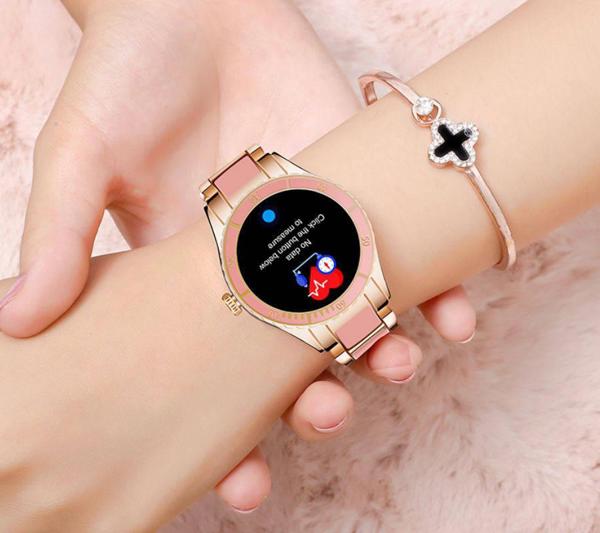 Έξυπνο Ρολόι Rubicon RNCE82 Smartwatch Γυναικείο Ροζ Χρυσό