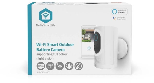 SmartLife udendørskamera | Spotlight | 3MP Full HD 1296p | IP65 |