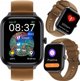 IMIKI Smart Watch ST1, 250mAh, Οθόνη IPS, Καφέ Λουράκι