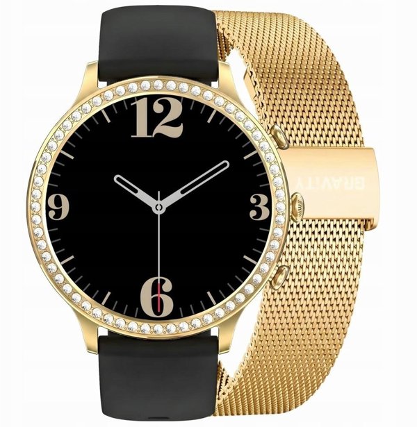 Smartwatch Gravity Zloty Pasek i Bransoleta GT5-1
