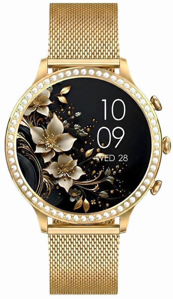 Smartwatch Gravity Zloty Pasek i Bransoleta GT5-1