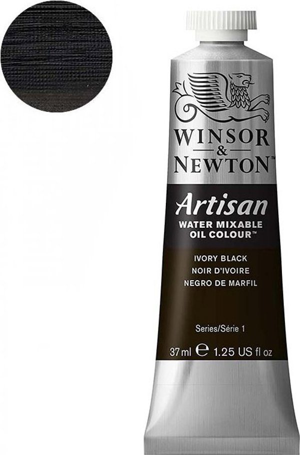 SmartMax Artisan water mix oil 37ml ivory black 331