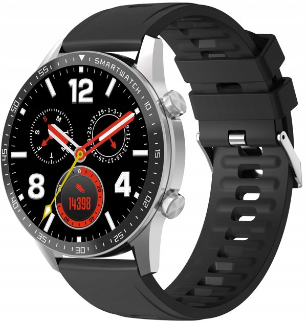 Smartwatch Gravity Srebrny 2 Paski GT10-7