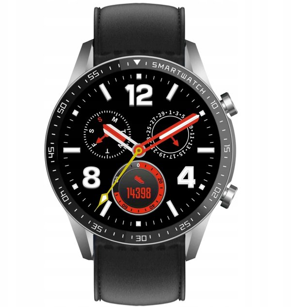 Smartwatch Gravity Srebrny 2 Paski GT10-7