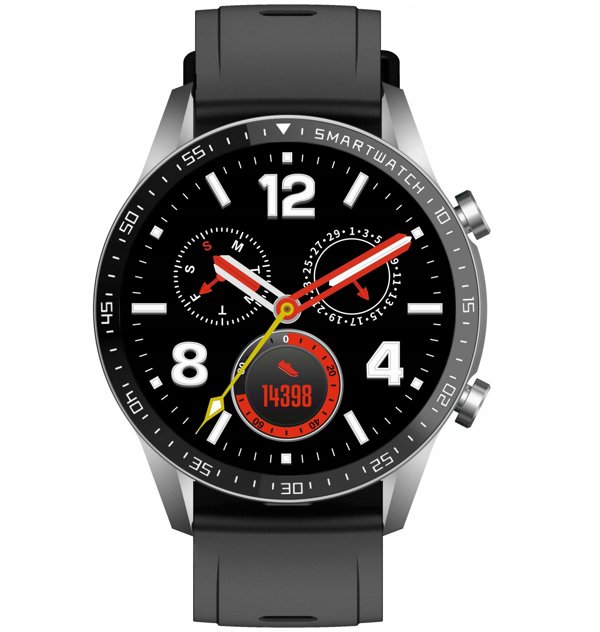 Smartwatch Gravity Srebrny 2 Paski GT10-7