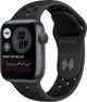 Έξυπνο ρολόι Apple Watch Series 6 Nike GPS 44mm Γκρι Αλουμίνιο Μαύρο Αθλητικό Czarny (MG173WB/A)