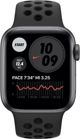 Έξυπνο ρολόι Apple Watch Series 6 Nike GPS 44mm Γκρι Αλουμίνιο Μαύρο Αθλητικό Czarny (MG173WB/A)