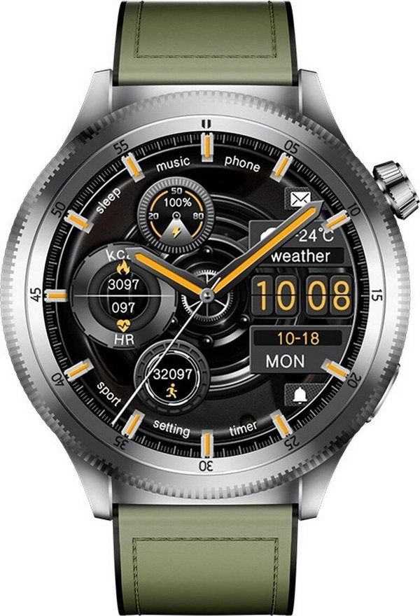 Έξυπνο ρολόι Kumi Gear GT3 Μαύρο (KU-GT3/SR)