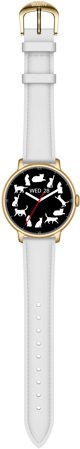 Gravity Smartwatch GT33-2 Γυναικείο Ρολόι Χρυσό/Λευκό με Λουράκι Stainless Steel
