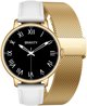 Gravity Smartwatch GT33-2 Γυναικείο Ρολόι Χρυσό/Λευκό με Λουράκι Stainless Steel