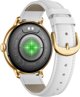 Gravity Smartwatch GT33-2 Γυναικείο Ρολόι Χρυσό/Λευκό με Λουράκι Stainless Steel