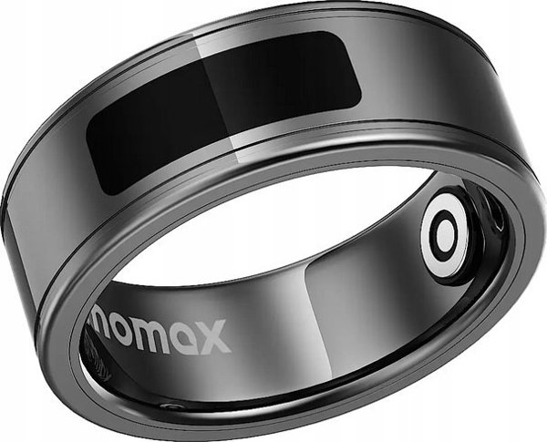 Momax 1-Sense Smart Ring, Έξυπνο Δαχτυλίδι Παρακολούθησης Υγείας, Γκρι, Μέγεθος 9
