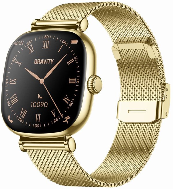 Gravity GT32-1 Γυναικείο Smartwatch με Bluetooth Κλήσεις και Επιπλέον Λουράκι