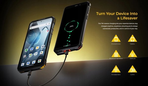Smartphone Oukitel WP60 5G 7.2" 16/512GB 10000mAh Black