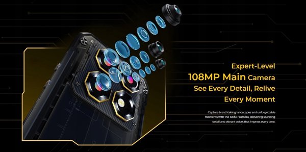 Smartphone Oukitel WP60 5G 7.2" 16/512GB 10000mAh Black