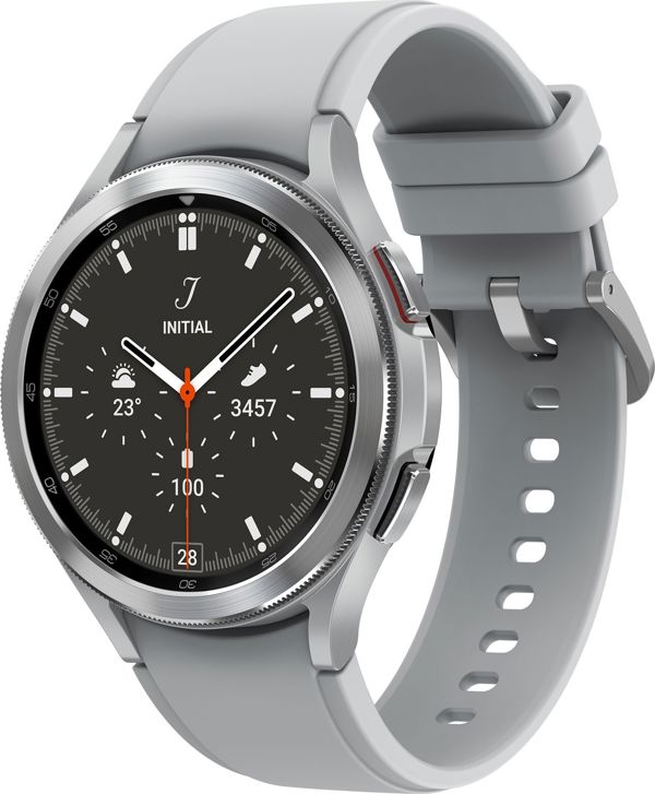 Samsung Galaxy Watch 4 Classic Smartwatch 46mm LTE από Ανοξείδωτο Ατσάλι, Ασημί (SM-R895FZSAEUE)