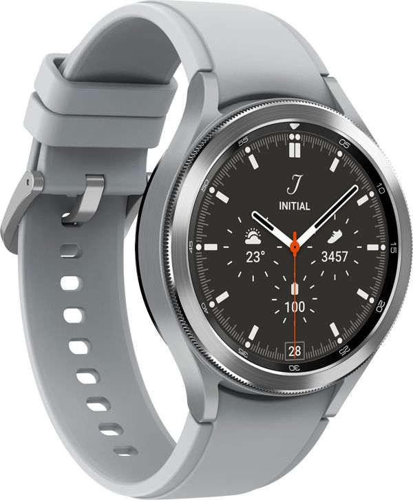 Samsung Galaxy Watch 4 Classic Smartwatch 46mm LTE από Ανοξείδωτο Ατσάλι, Ασημί (SM-R895FZSAEUE)