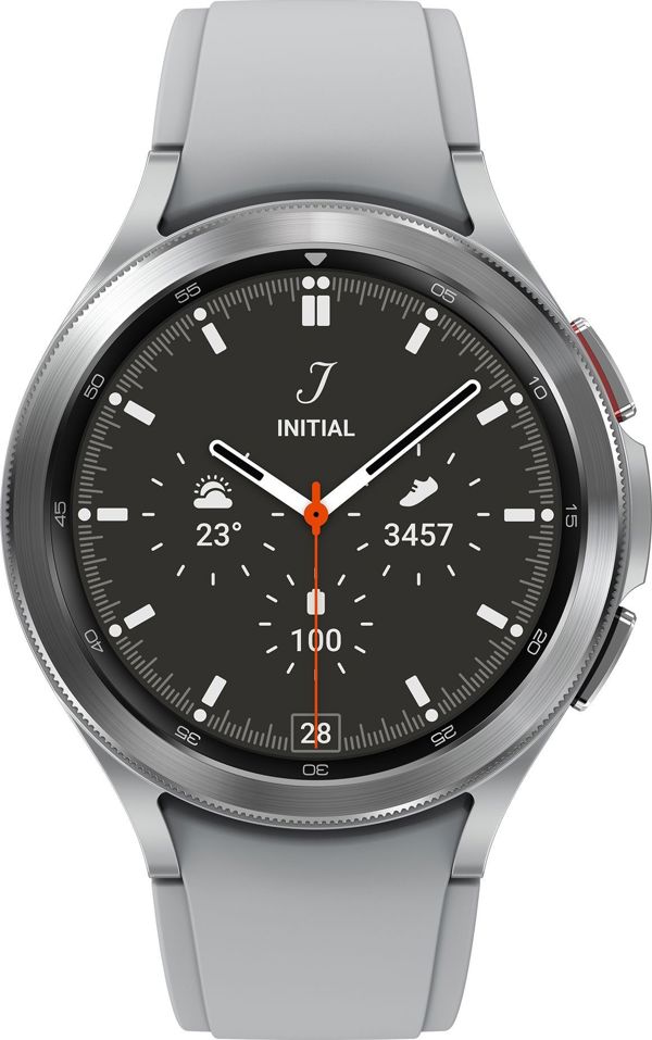 Samsung Galaxy Watch 4 Classic Smartwatch 46mm LTE από Ανοξείδωτο Ατσάλι, Ασημί (SM-R895FZSAEUE)