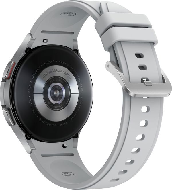Samsung Galaxy Watch 4 Classic Smartwatch 46mm LTE από Ανοξείδωτο Ατσάλι, Ασημί (SM-R895FZSAEUE)