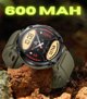 Gravity Smartwatch GT21-7, Ανδρικό Ρολόι με Χακί Λουράκι και Μαύρη Κάσα