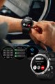 Gravity Smartwatch GT21-7, Ανδρικό Ρολόι με Χακί Λουράκι και Μαύρη Κάσα