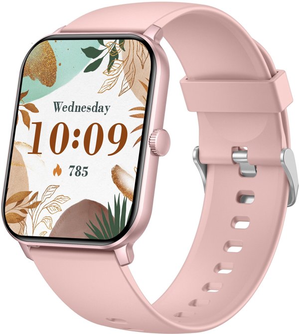 Smartwatch Gravity GT36-1 Ροζ, Γυναικείο Ψηφιακό Ρολόι με Οθόνη Αφής