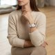 Smartwatch Gravity GT36-1 Ροζ, Γυναικείο Ψηφιακό Ρολόι με Οθόνη Αφής