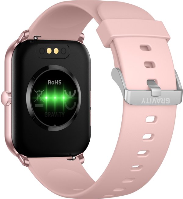 Smartwatch Gravity GT36-1 Ροζ, Γυναικείο Ψηφιακό Ρολόι με Οθόνη Αφής
