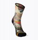 Smartwool U'S Performance Hike Light Cushion Mountain Print Crew, 100, S