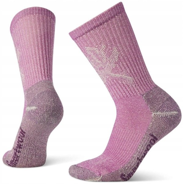 Smartwool W'S Hike Classic Edition Light Cushion Leaf Pattern Crew Socks, A22, M