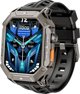 Rubicon Smartwatch RNCF24 με Bluetooth Κλήσεις, Γκρι Σιλικόνη