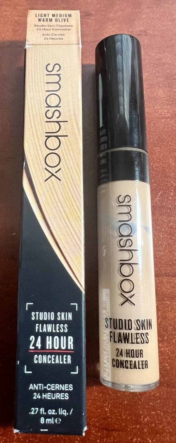 Smashbox Studio Skin Flawless Liquid Concealer, Light Medium Warm Olive, 8ml