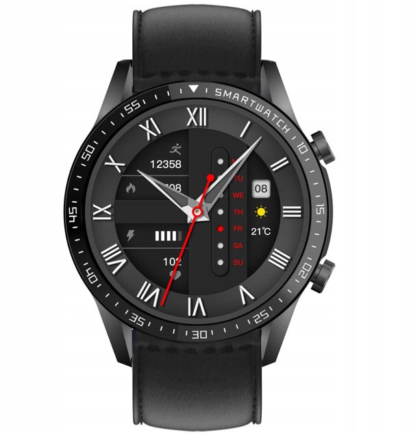 Smartwatch Gravity Czarny 2 Paski GT10-5