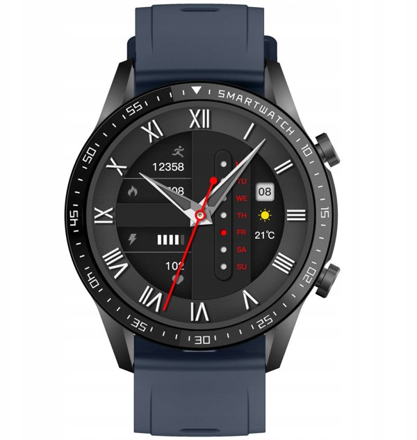 Smartwatch Gravity Czarny 2 Paski GT10-5