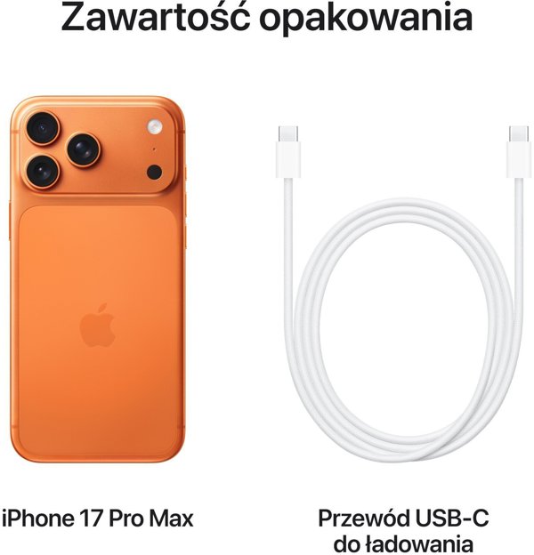 Apple iPhone 17 Pro Max 512GB Smartphone Διαστημικό Πορτοκαλί (MFYT4)
