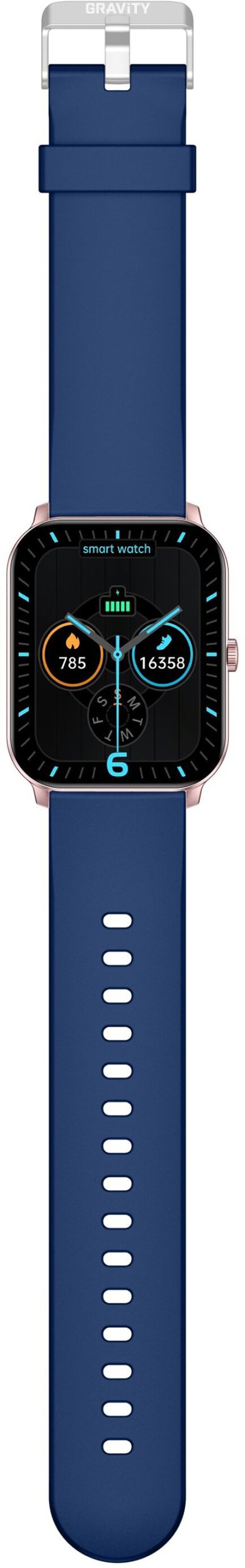 Smartwatch Gravity GT36-4 Μπλε - Ανδρικό & Γυναικείο Έξυπνο Ρολόι