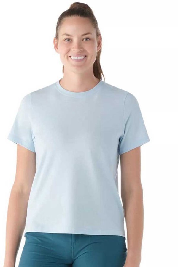 Smartwool W'S Perfect Crew Short Sleeve Tee, M06 | winter sky h, M