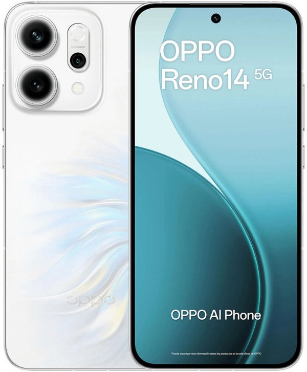 Smartfon Oppo Smartfony Reno14 5G 6,59 Octa Core 12 GB RAM 512 GB Bialy