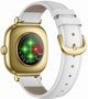 Gravity Smartwatch GT32-2 Γυναικείο Ρολόι με Bluetooth Κλήσεις και Επιπλέον Λουράκι (Gold)