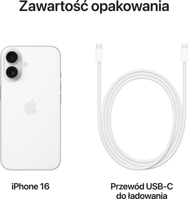 Σμαρτφον Άππλ Άιφόουν 16 5G 8/128GB Μπιάλυ (MYE93QN/A)