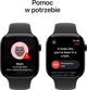 Apple Watch Series 10 (GPS) 46mm Καθρέφτης Μαύρη Αλουμινένια Θήκη με Μαύρο Αθλητικό Λουράκι, S/M (MWWP3)