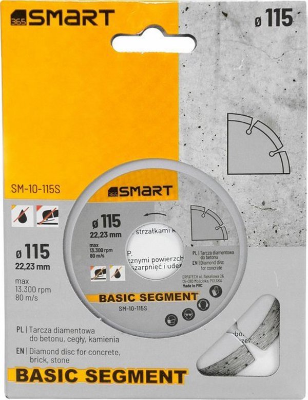Smart tarcza diamentowa basic segment 115mm SM-10-115S