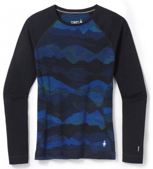 Smartwool W'S Classic Thermal Merino Base Layer Pattern Crew Boxed, K56, XS