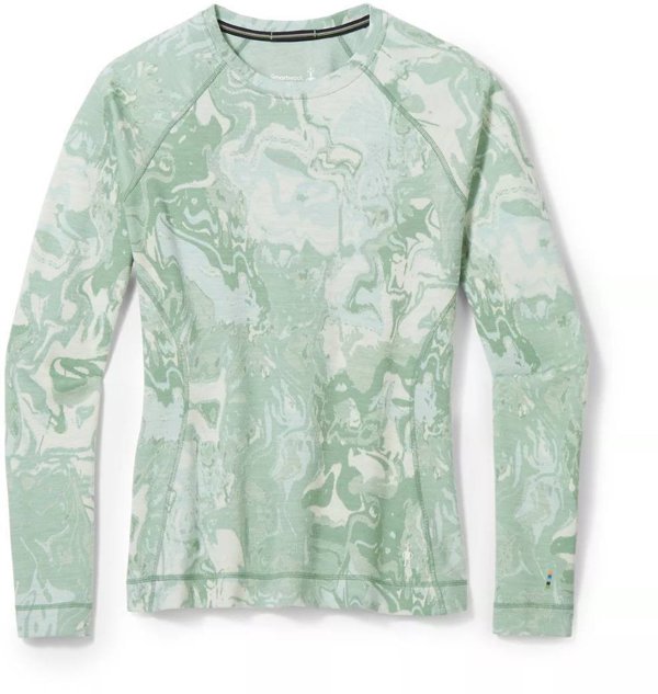 Smartwool W'S Classic Thermal Merino Base Layer Pattern Crew Boxed, K43, XS