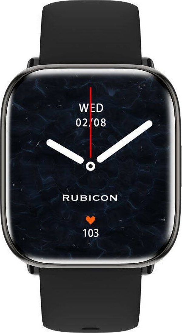 Rubicon Smartwatch RNCF31 Με Bluetooth Κλήσεις Μαύρο